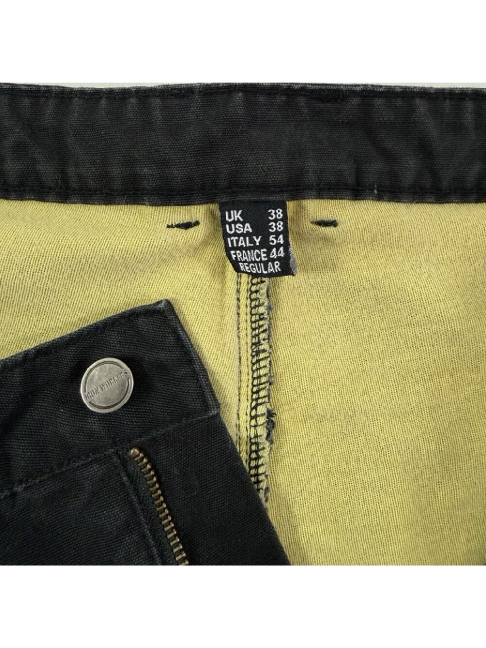 Bilt Iron Workers Rider Cargo Pants Mens Size 38x32 Reinforced Motorcycle Jeans - Picture 4 of 11